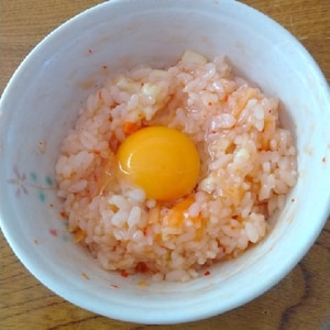 キムチチーズ卵かけご飯